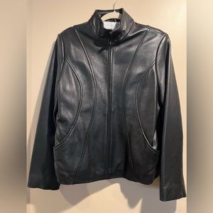 Black IZOD leather jacket